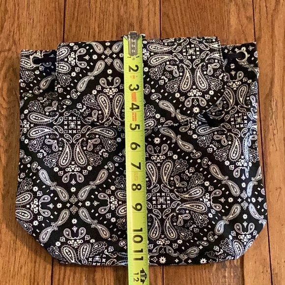 Pink Victoria’s Secret black and white paisley mini backpack. ❗️New with tags ❗️ - Picture 8 of 9